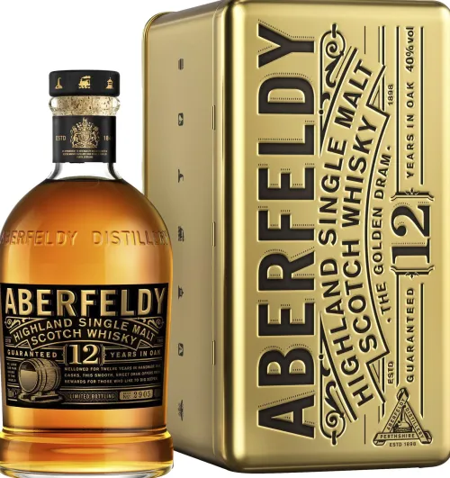 Clearance Aberfeldy 12 Years in Golden Box
