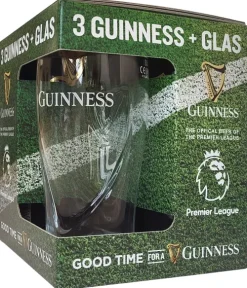 Clearance Wilderen Guinness Draught Stout Premier League Cadeauverpakking met Glas