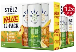 Discount STËLZ Hard Iced Tea Mango, Lemon & Peach 12-pack