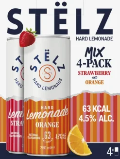 Online ST&Euml;LZ STËLZ Hard Lemonade Strawberry Orange 4-pack